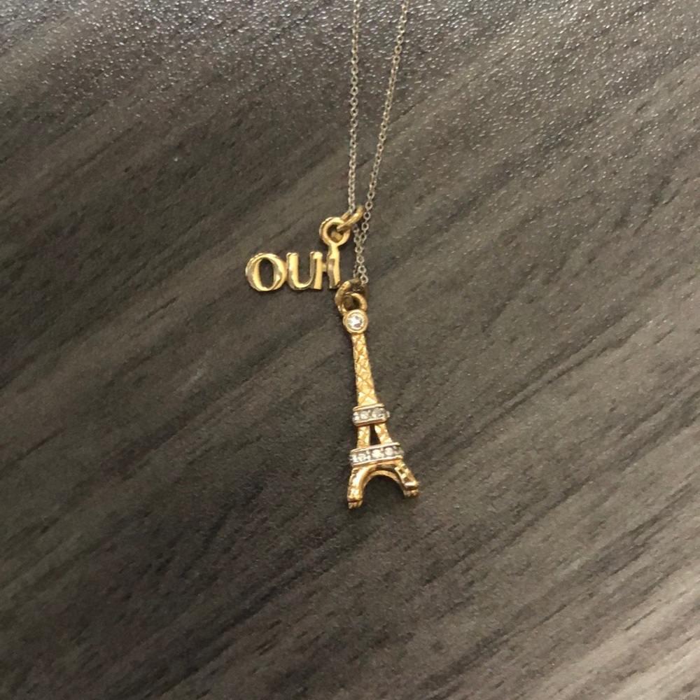 Eiffel Tower inspired necklace